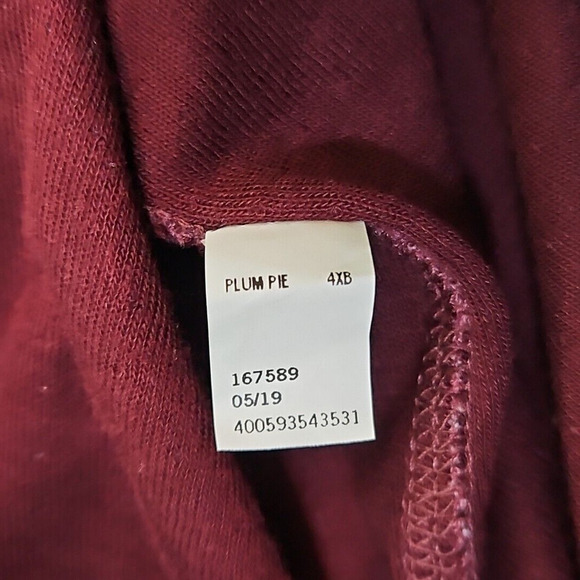 Sonoma Goods for Life Super Soft Crewneck Tee Size 4XB Long Sleeve Brick Red NWT - Picture 16 of 16